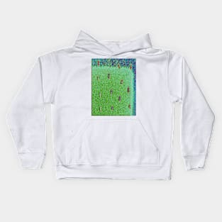 Fuzzy Green Dash Kids Hoodie